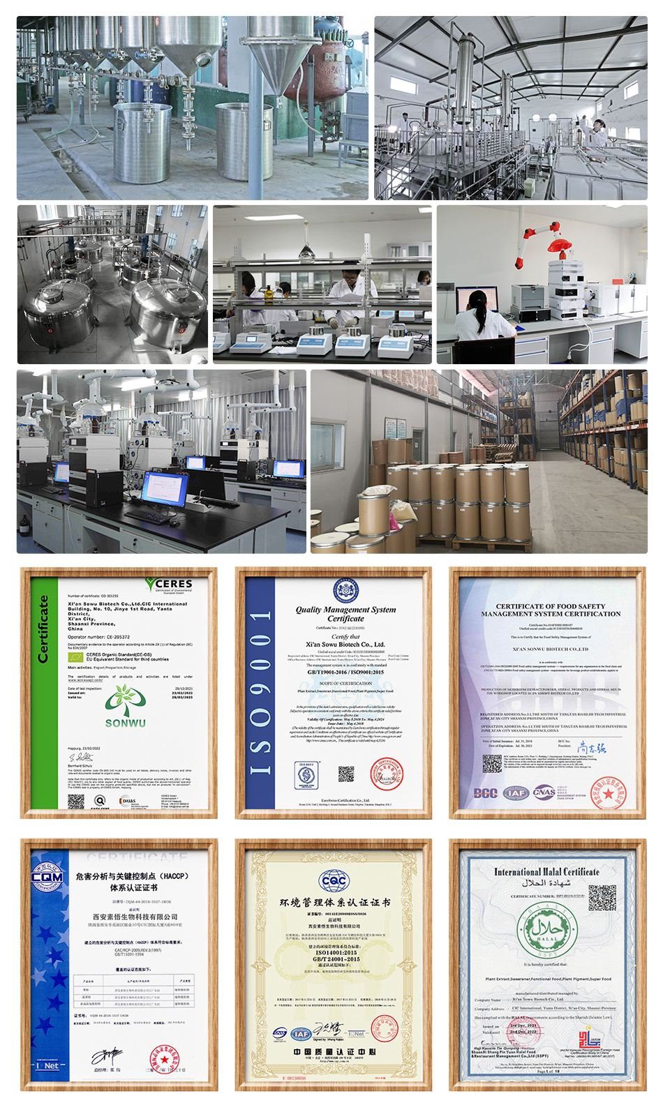 factory& certifications