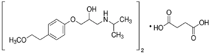 Metoprolol And Metoprolol Succinate structure